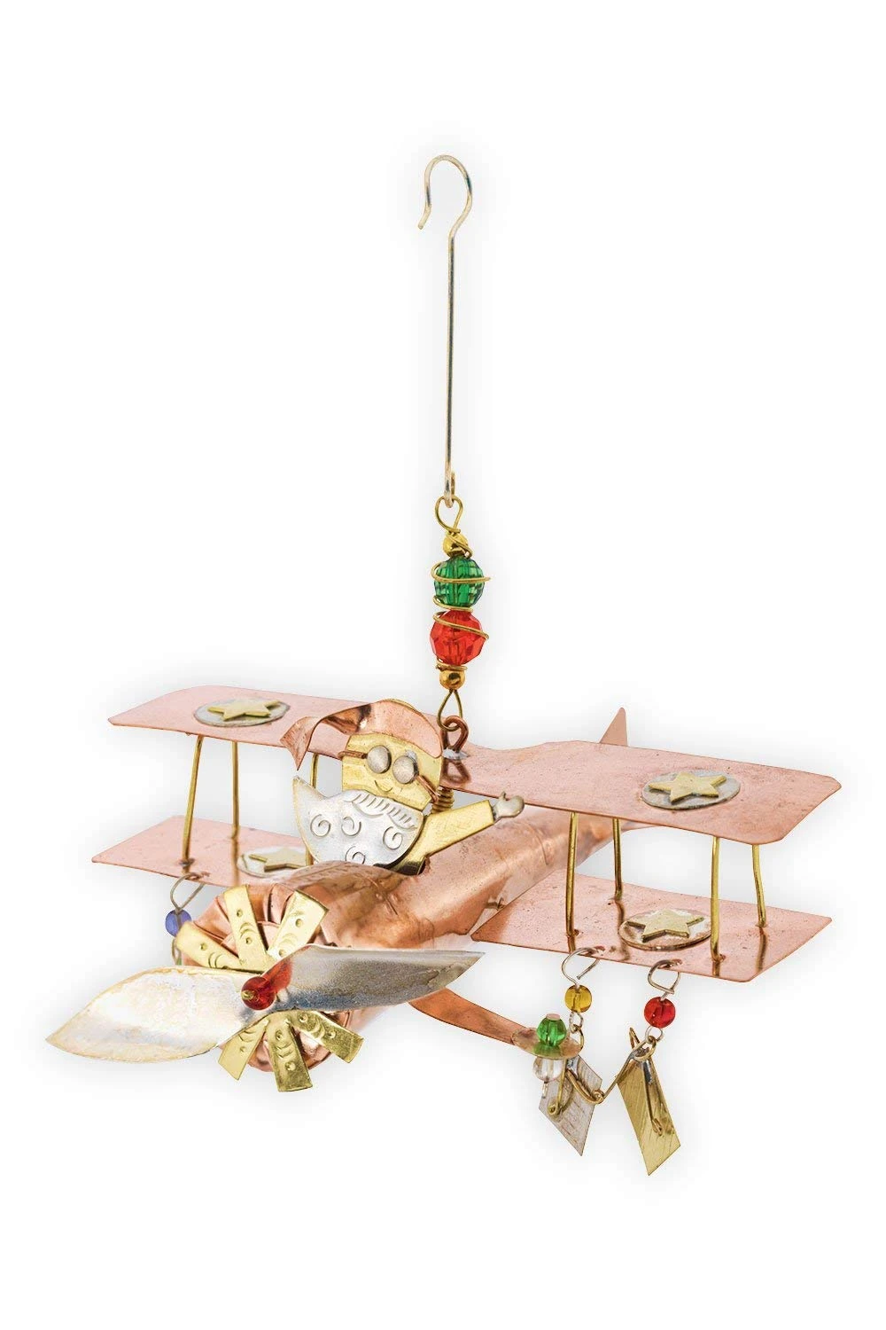 Santa Bi Plane Ornament 1 Santa Bi Plane Ornament