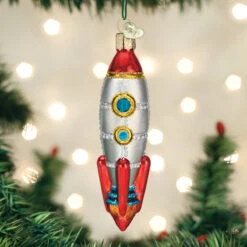Toy Rocket Ship Glass Ornament 7 Toy Rocket Ship Glass Ornament -Country Christmas Loft Store cg7zes7vwfwdt46lfrdv