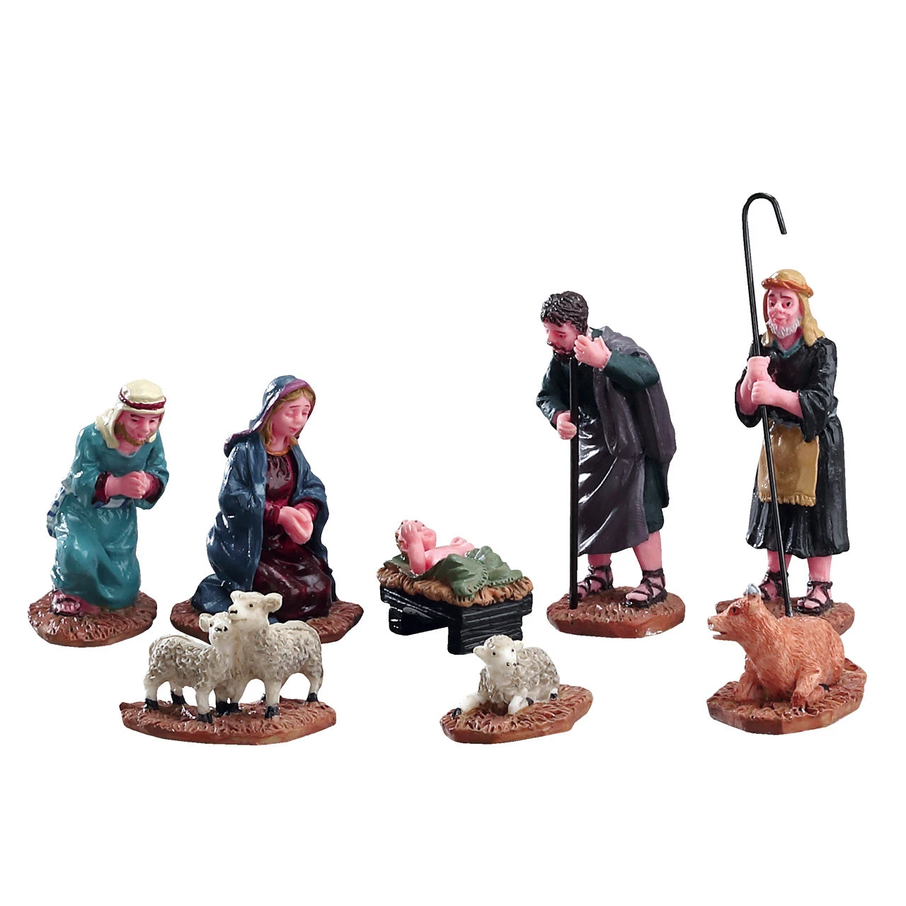 Lemax Nativity Village 3 Inch Figurines - 8 Piece Set 1 Lemax Nativity Village 3 Inch Figurines - 8 Piece Set
