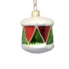 Kurt Adler 3 Inch Boxed Glass Ornament - Drum Red/Green