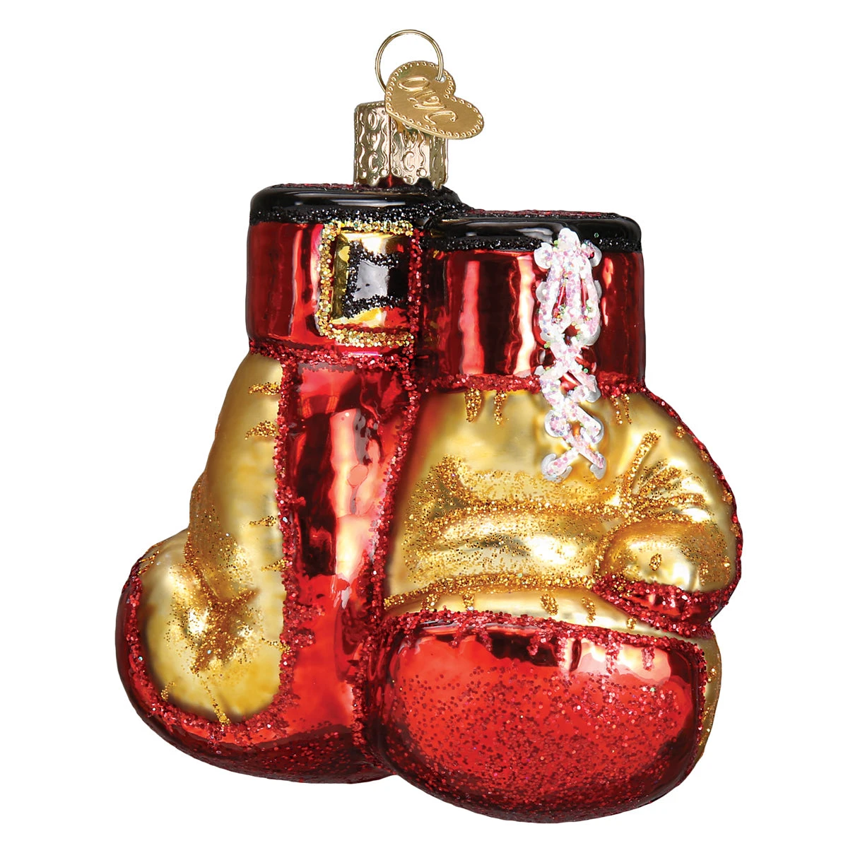 Old World Christmas Boxing Gloves Ornament 1 Old World Christmas Boxing Gloves Ornament