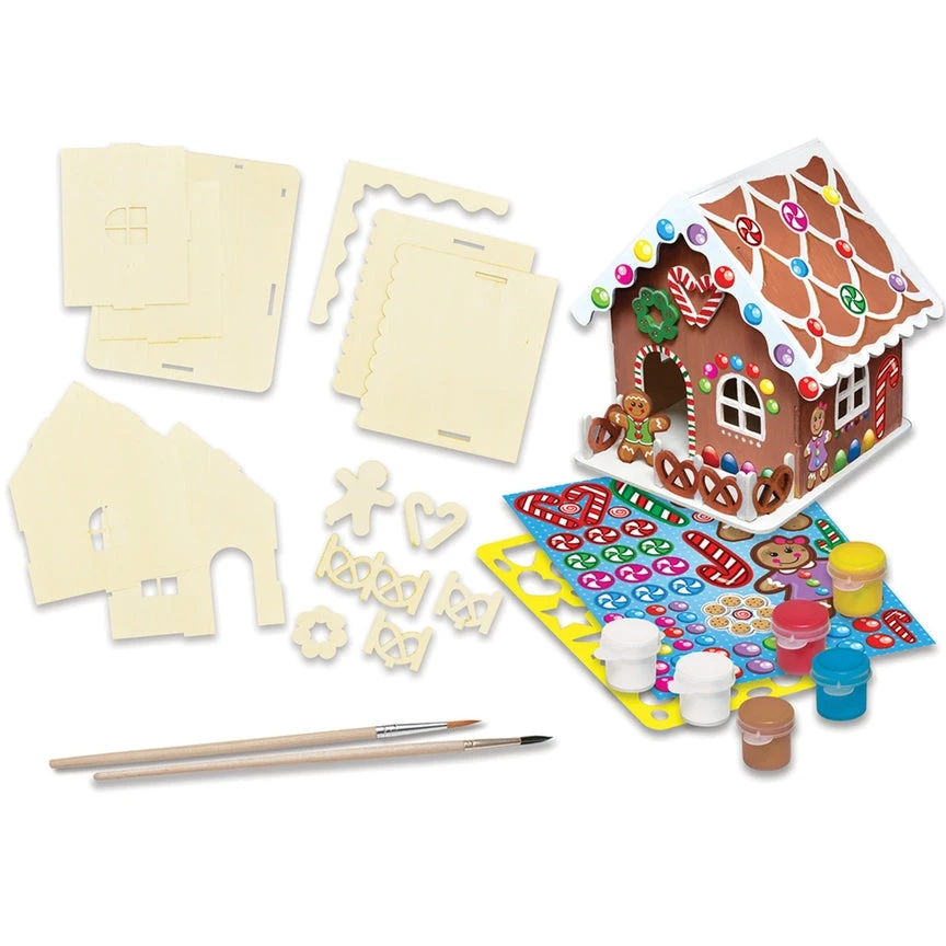 Buildable Gingerbread House Craft Set 2 Buildable Gingerbread House Craft Set - Image 2