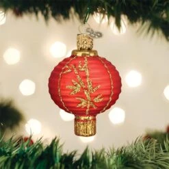 Chinese Lantern Glass Ornament -Country Christmas Loft Store hrzeeibooqeukeayjist