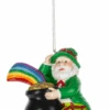Leprechaun Santa Ornament