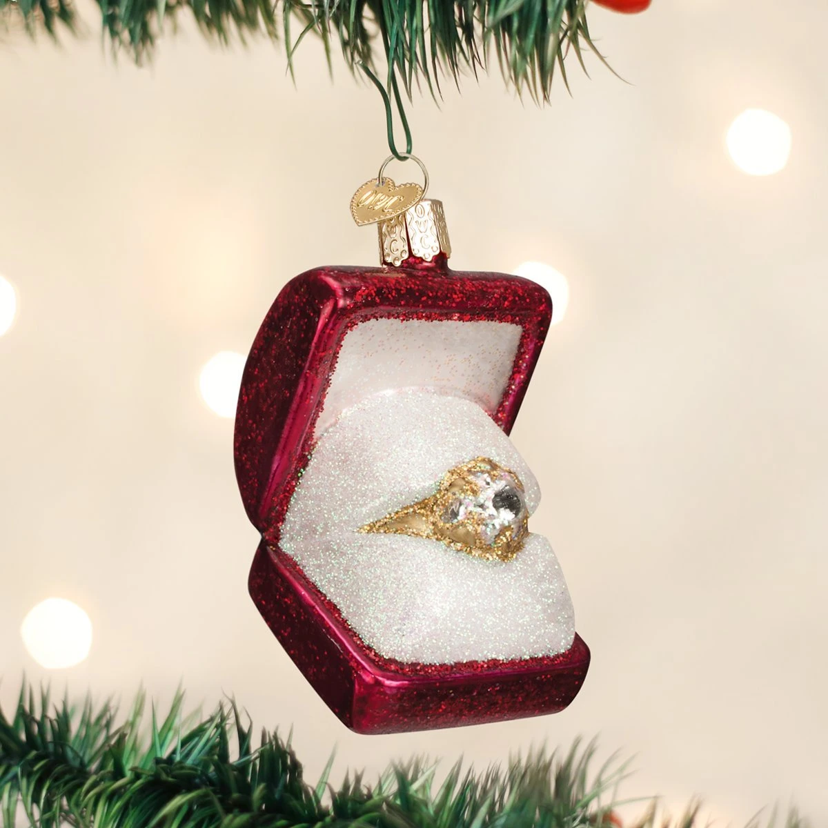 Old World Christmas Ring In Box Glass Blown Ornament 8 Old World Christmas Ring In Box Glass Blown Ornament - Image 8