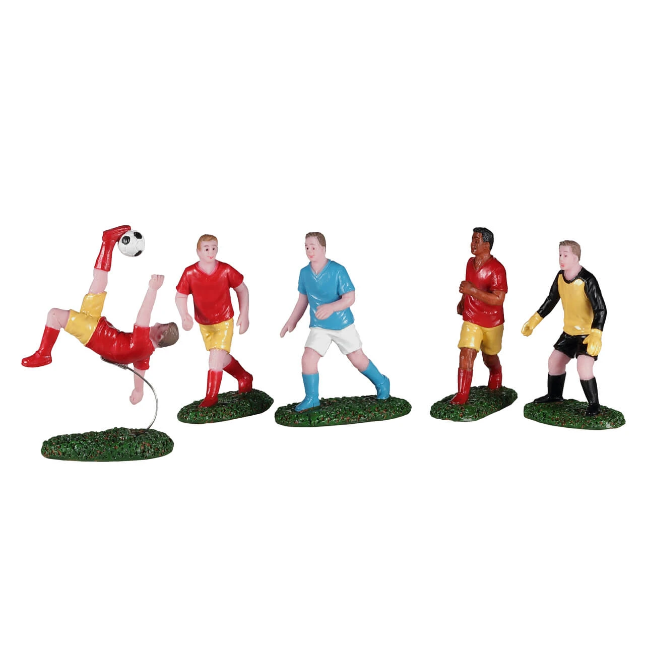 Lemax Boys Playing Soccer - 5 Piece Set 1 Lemax Boys Playing Soccer - 5 Piece Set