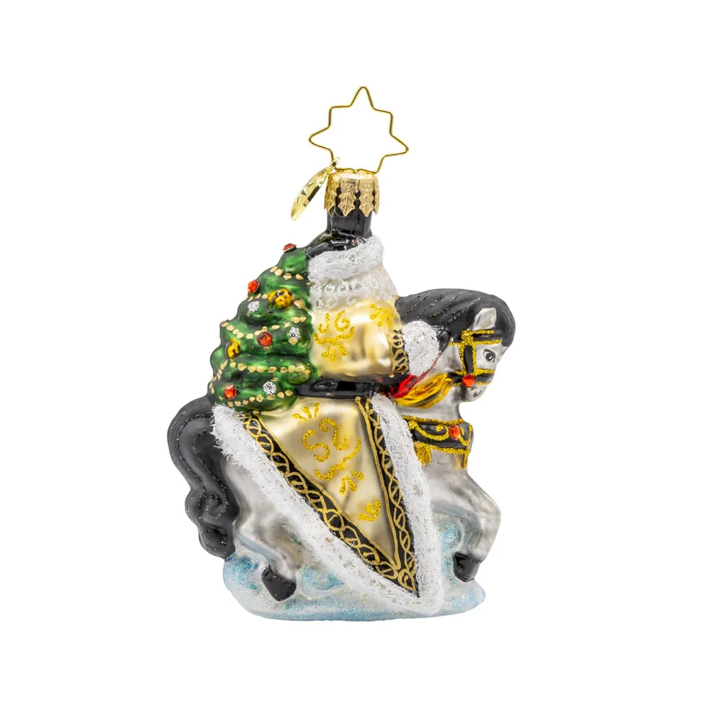 Christopher Radko Little Gem Glass Ornament - Golden Coat Calvary 4 Christopher Radko Little Gem Glass Ornament - Golden Coat Calvary - Image 4