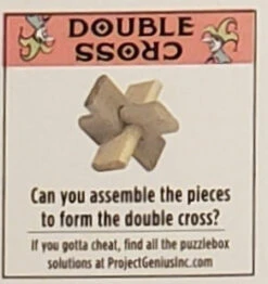 Puzzlebox Brainteaser - Double Cross
