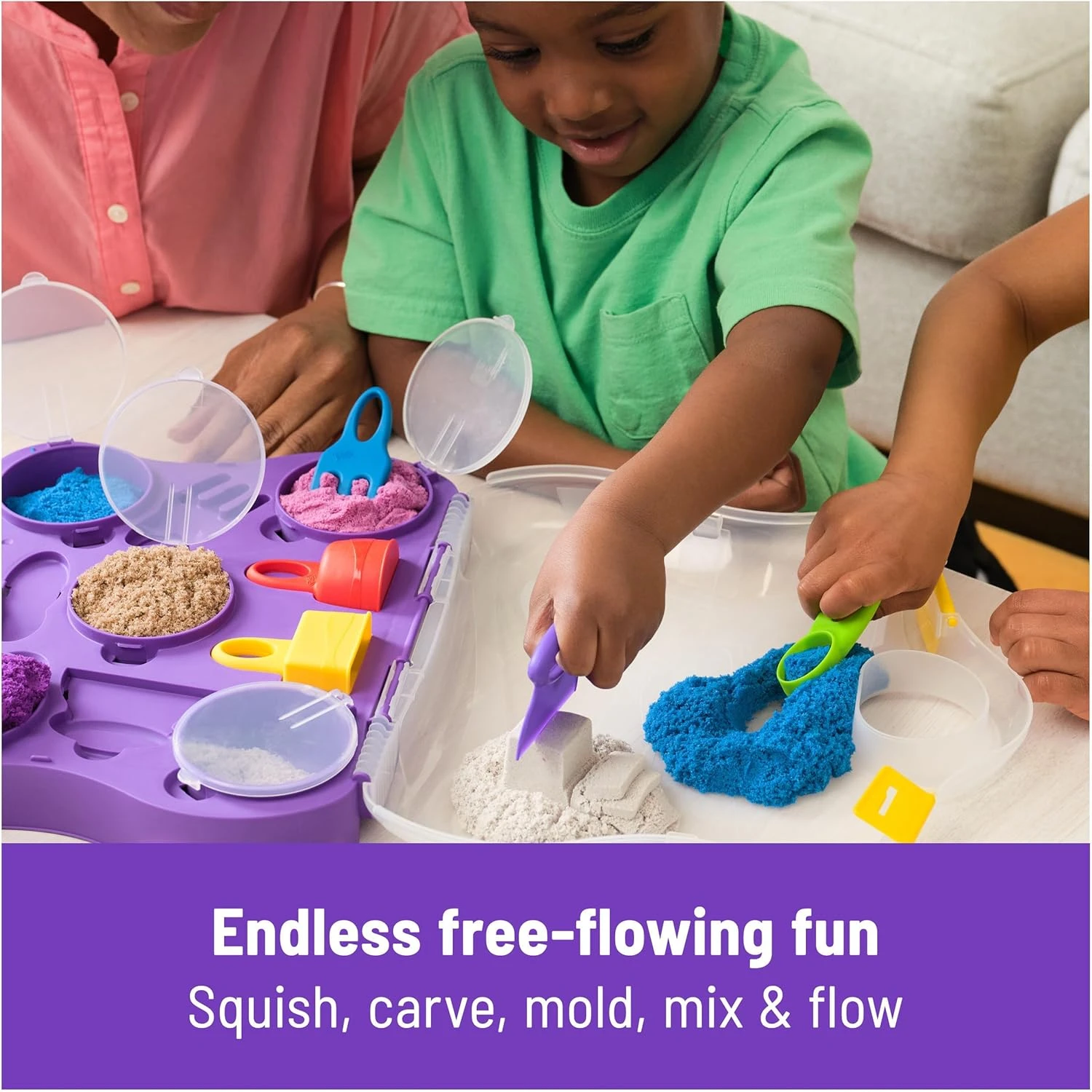 Kinetic Sand Variety Case With 2 Pounds Of Play Sand 3 Kinetic Sand Variety Case With 2 Pounds Of Play Sand - Image 3