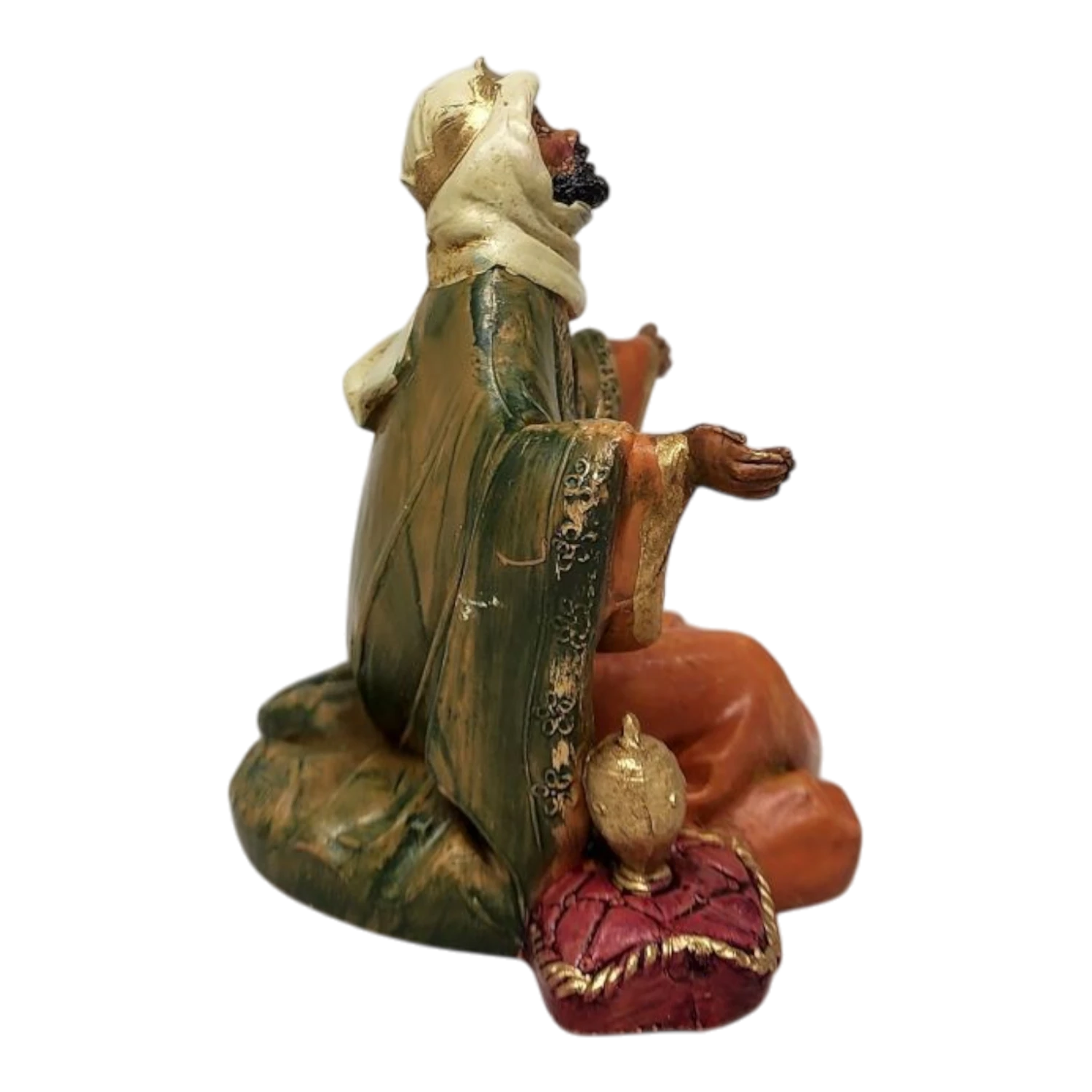 King Balthazar Nativity Figurine - 5 Inch Scale 5 King Balthazar Nativity Figurine - 5 Inch Scale - Image 5