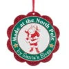 Kurt Adler Santa Seal Of Approval Ornament - Made At The North Pole