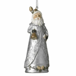 Silver Vintage Santa Ornament - -Country Christmas Loft Store mnlljnr2fa4v6pnrkc2s