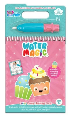 Water Magic Color Reveal Activity Book - Cupcake