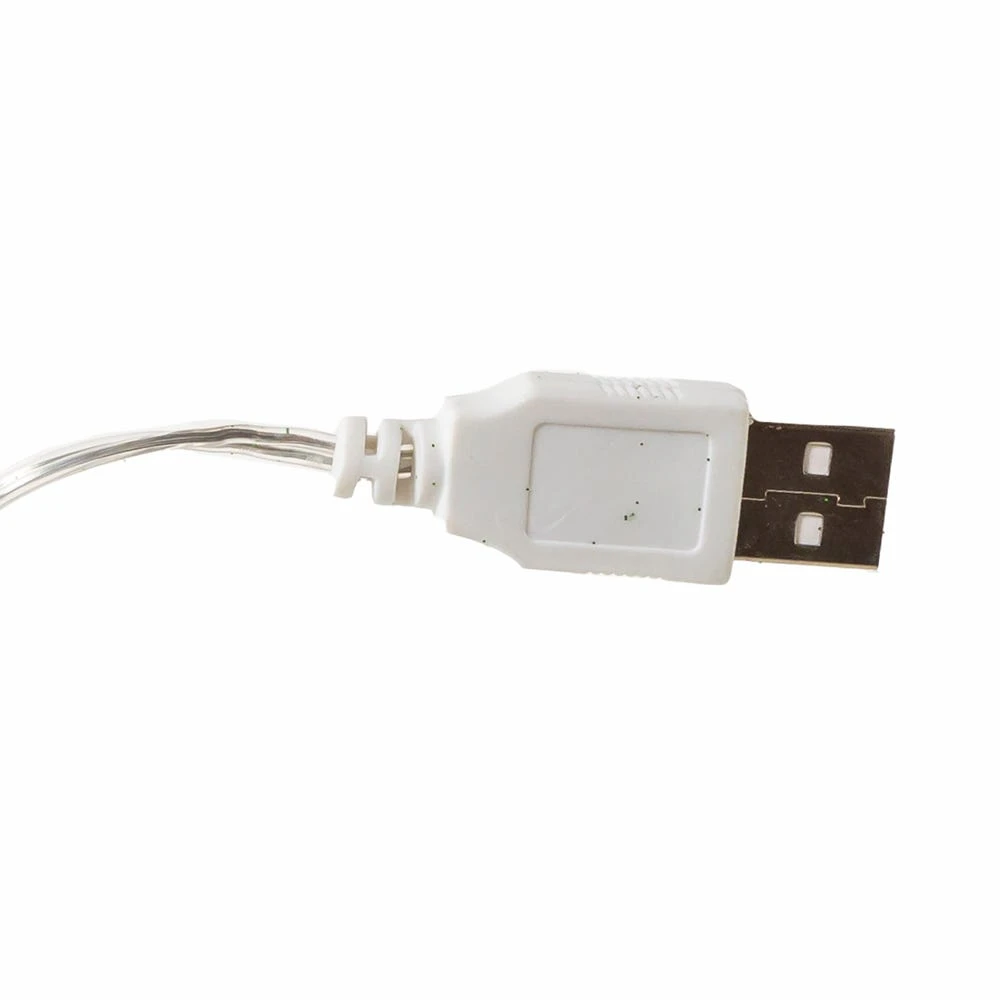 Kurt Adler Glass USB Powered LED Hot Air Balloon Ornament - Blue Zigzag 2 Kurt Adler Glass USB Powered LED Hot Air Balloon Ornament - Blue Zigzag - Image 2