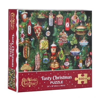 Tasty Christmas Ornaments Puzzle - 500 Pieces 1 Tasty Christmas Ornaments Puzzle - 500 Pieces