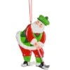 Golfing Santa Ornament