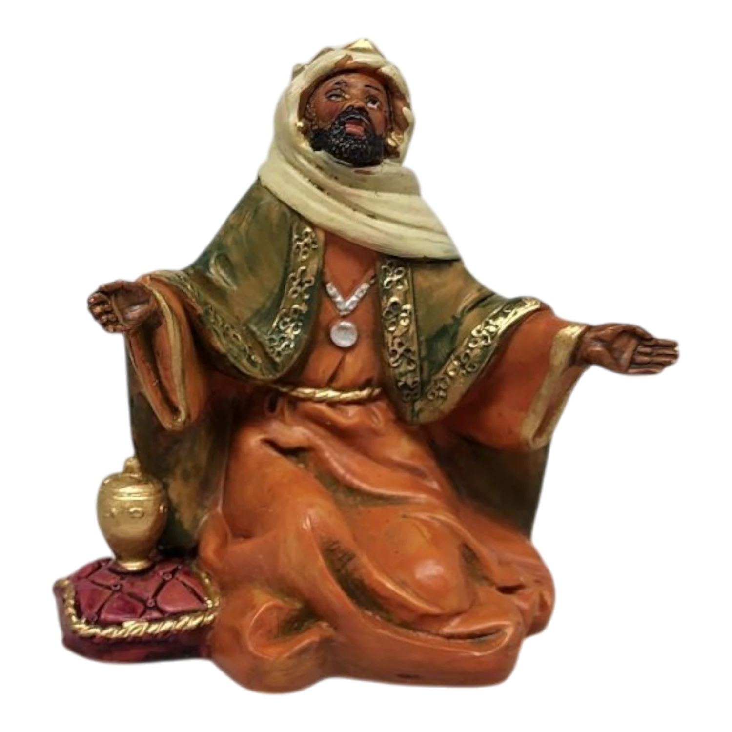 King Balthazar Nativity Figurine - 5 Inch Scale 1 King Balthazar Nativity Figurine - 5 Inch Scale