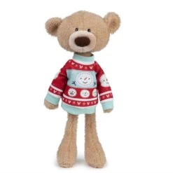 GUND Sleigh Toothpick Bear With Holiday Sweater