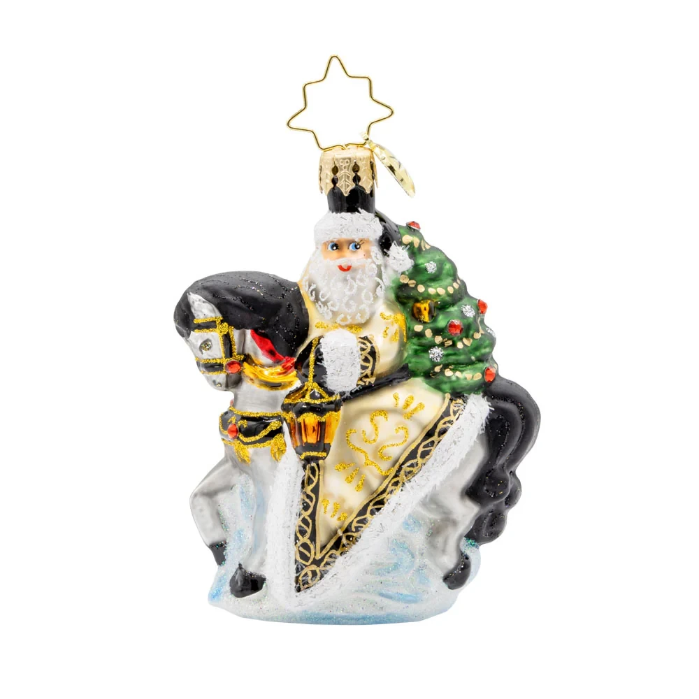 Christopher Radko Little Gem Glass Ornament - Golden Coat Calvary 1 Christopher Radko Little Gem Glass Ornament - Golden Coat Calvary