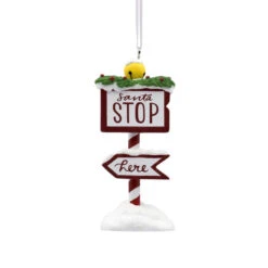 Hallmark Santa Stop Here Sign Ornament -Country Christmas Loft Store qpkhdwkuvbrc9aq3zb9z