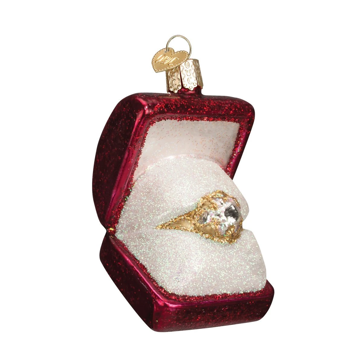 Old World Christmas Ring In Box Glass Blown Ornament 2 Old World Christmas Ring In Box Glass Blown Ornament - Image 2