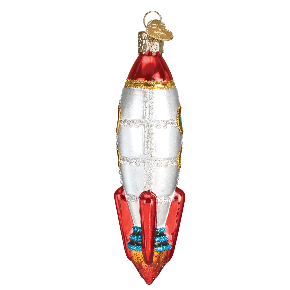 Toy Rocket Ship Glass Ornament 3 Toy Rocket Ship Glass Ornament - Image 3