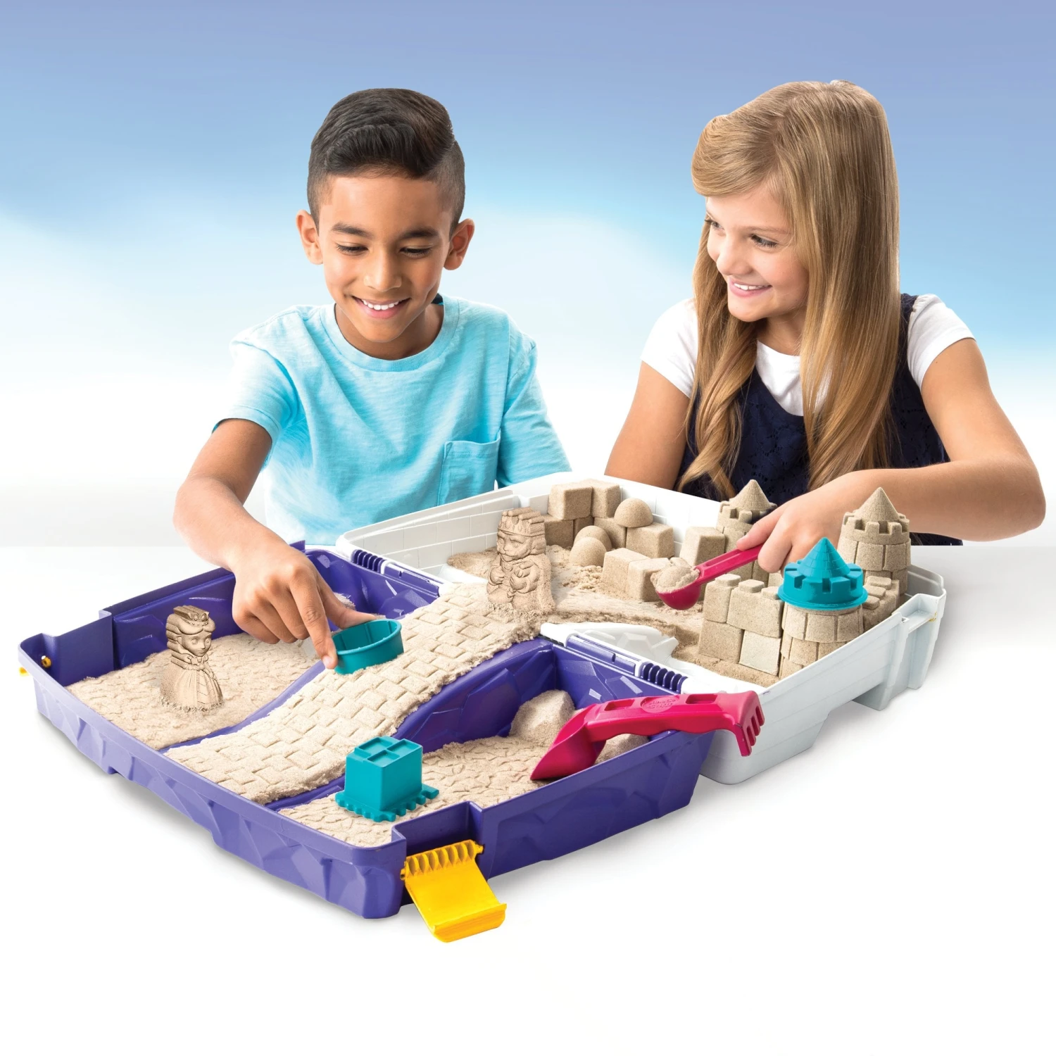 Kinetic Sand - Folding Sand Box With 2 Lbs And Mold And Tools 7 Kinetic Sand - Folding Sand Box With 2 Lbs And Mold And Tools - Image 7