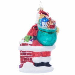 Down The Chimney St. Nick - Glass Ornament -Country Christmas Loft Store rwskg8u1jl0ypm51ofr9