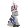 Nobel Gems Political Glass Ornament - Democratic Donkey
