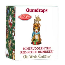 Gumdrop Mini Rudolph Glass Ornament -Country Christmas Loft Store ux22nfcuw52wofywol6l