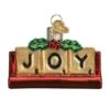 Joyful Scrabble Glass Ornament