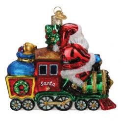 Santa On Locomotive Ornament -Country Christmas Loft Store wnyekap848hawktrnbuu