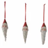 Santa Head Icicle Ornaments