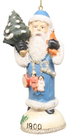 Santa Thru The Ages Ornament - 1900