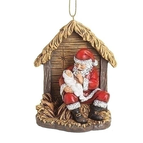 Roman Hush Baby Jesus - Santa With Christ Child Ornament 1 Roman Hush Baby Jesus - Santa With Christ Child Ornament
